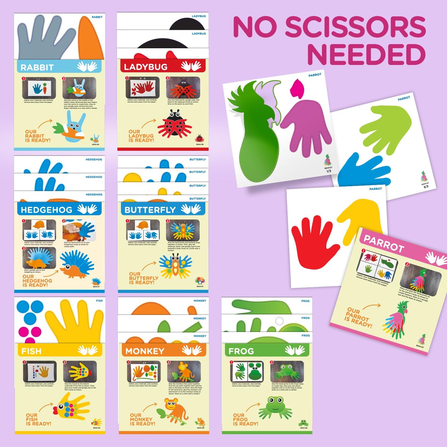 Learn & Climb Arts and Crafts Kit for Toddlers Ages 3+ Years. Easy Animal Crafting for Kids