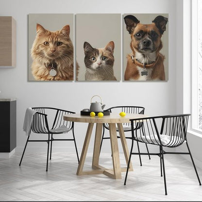 Canvas Prints | Custom Triptych Poster Set (Unframed 24x36) - Turn Your Photos Into Stunning Wall Art