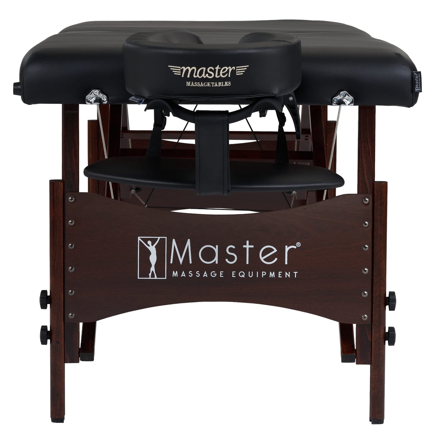 Master Massage 30" Roma Therma Top Heated Portable Massage Table, Wide Salon Spa Beauty Facial Bed with Adjustable Heating System, Face Pillow, and Carrying Bag (Black)