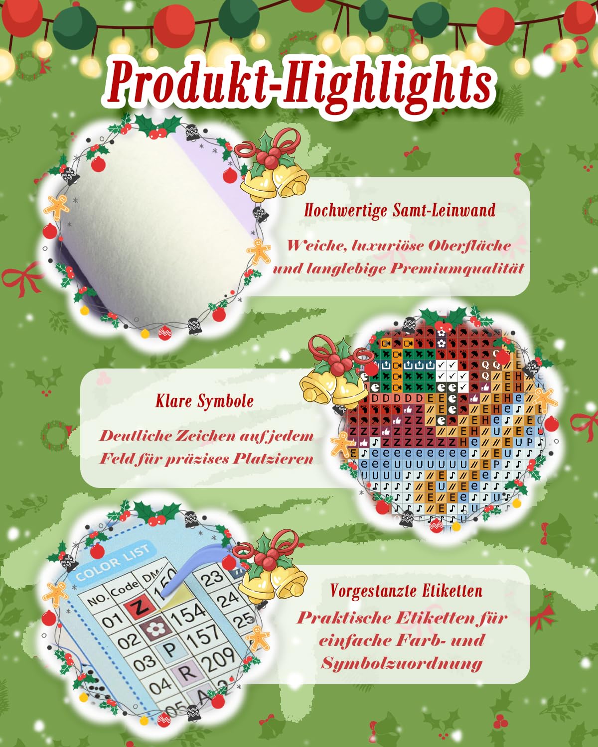 forever young Minigem Christmas Diamond Art Kits for Adults, 6 Pcs Christmas Canvas Resin Square Drill Diamond Painting for Beginners, 2-Hour Small Diamond Painting Kits for Adults (5x7 Inch)