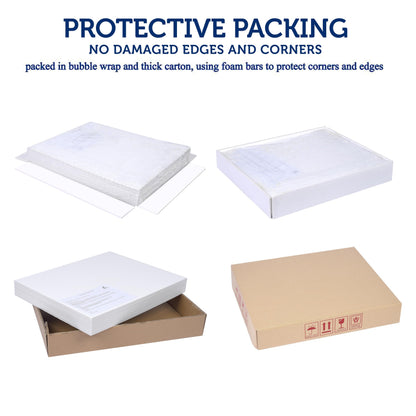 Foam Board 24 x 36 x 3/16" (5mm) - 12 Pack - White Poster Board, Acid Free, Double Sided, Rigid, Sign Board Foamboard for Mounting, Crafts, Paintings Prints, Art, Display, Presentation and Projects