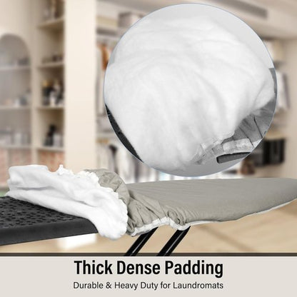 Iwtmm Ironing Board Cover - Heavy-Duty Silicone Coating & Scorch-Resistant Padding | Fits 15 x 54 Inches