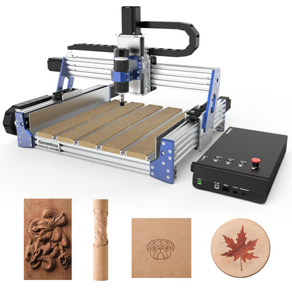 Genmitsu CNC Router Machine PROVerXL 4030 V2, NEMA 23 Closed-Loop Stepper Motor, 3 Axis Milling Machine with 400W Spindle, Fast Speed for Wood Metal Acrylic PCB MDF, Working Area 400 x 300 x 110mm