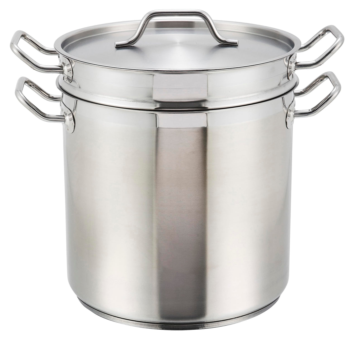 Winco 16qt S/S Double Boiler w/Cover