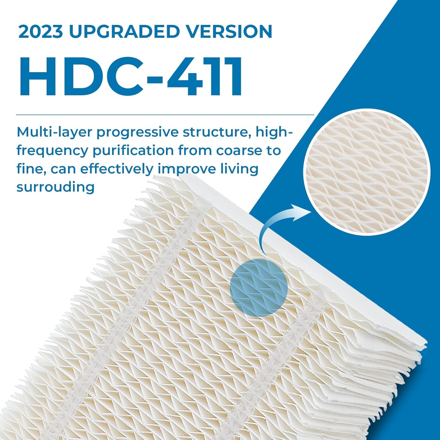 Pokin Humidifier Filter HDC411 for AIRCARE Essick Air, Replacement Wicking Filter (Upgraded Version) 4 Pack