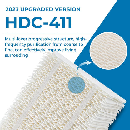 Pokin Humidifier Filter HDC411 for AIRCARE Essick Air, Replacement Wicking Filter (Upgraded Version) 4 Pack