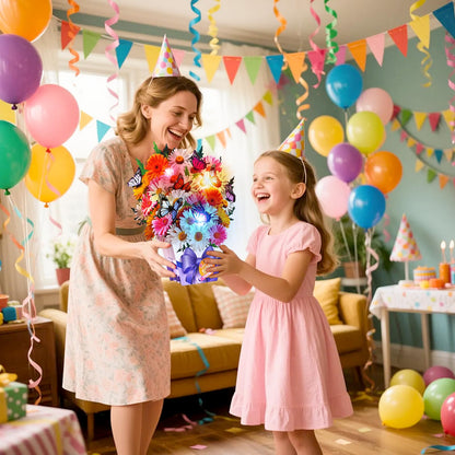 APOTODITO Birthday Cards, Butterfly & Daisy Birthday Card with Music and Light, Flower Bouquet 3D Card for Women Mom Wife