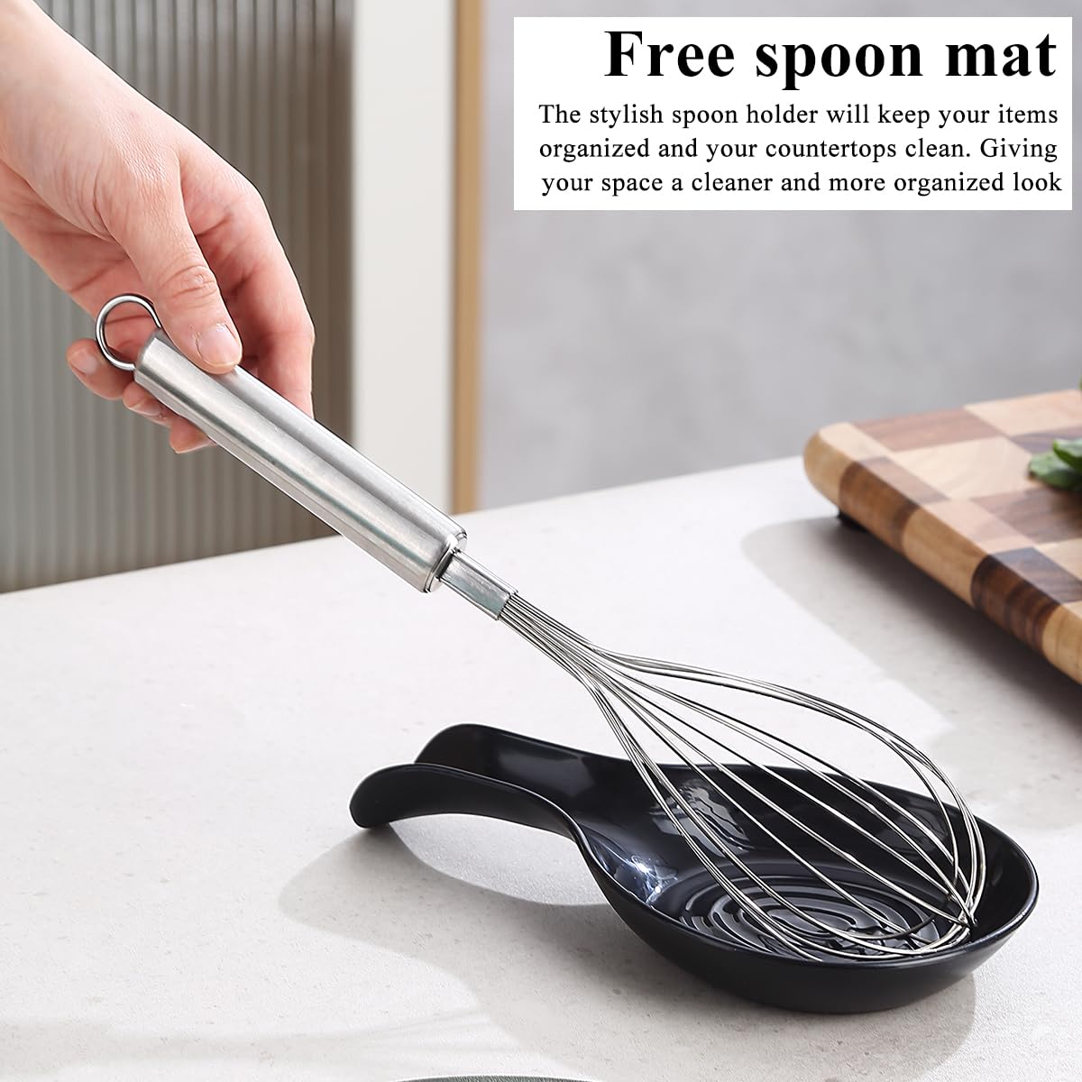 Reanea Kitchen Utensils Set, 39 Pieces Stainless Steel Cooking Utensils Set, Spoon Spatula Set with Sturdy Stainless Steel Utensil Holder, Dishwasher Safe