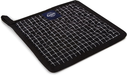 Encasa Homes 8 inches Oven Microwave Potholders (2 pc Set) - Heat Resistant for Kitchen Cooking & Baking