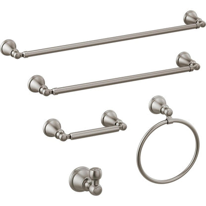 DELTA FAUCET 73224-SS Woodhurst 24 in. Wall Mount Towel Bar Bath Hardware Accessory in Stainless Steel
