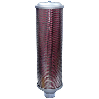 XY-20 Air Compressor Muffler 2" NPT Air Exhaust Muffler Silencer for Compressor Dryer Compressed Air Equipment and Systems, Single Chamber 145 PSI, Replacement Part