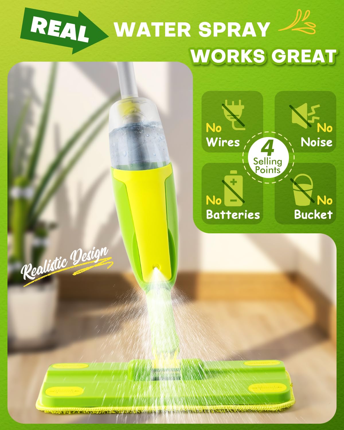 Toddler Spray Mop-Montessori Toys Mini Size Cleaning Mini Mop that Really Spray -Kid Pretend Play Toys Gift for Toddlers Girls Boys
