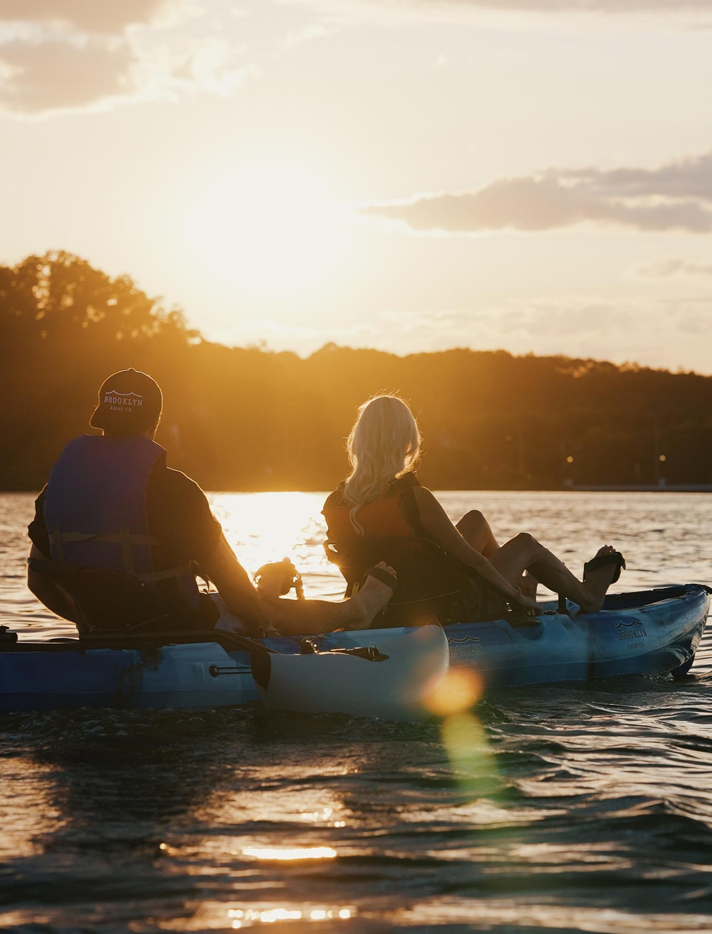 Upgraded Brooklyn 13.5 Tandem Pedal Kayak by BKC, 2 Person Sit-On-Top Pedal Drive Kayak, 680 lb Capacity, Dual Flipper Pedals, Rudder Steering, for Fishing & Touring