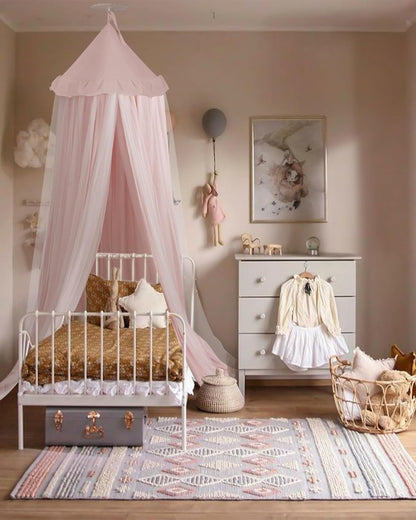 25.6''x106'', little dove Bed Canopy with Star Lights, Double Layer Canopy for Bed, Princess Play Tent for Girls Room