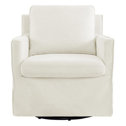 KISLOT Swivel Accent Chair Rocking Recliner 360 Degree Swivel Armchair Machine-Washable Cover for Nursery Living Room Bedroom
