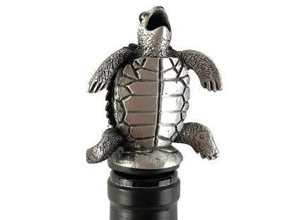 Happy Hour Sea Turtle Wine Pourer - Stopper, Aerator, and Perfect Pourer