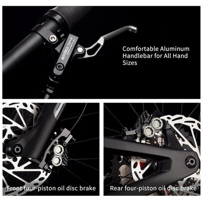 SAVADECK Carbon Fiber Soft Tail Mountain Bike All Terrain Suspension Off-Road Fox Front Fork and Adult Racing, Firepower Orange-M6100-12 Speed (Red, 29 * 19)