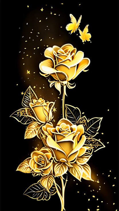 ZHUMUTO Large 5D Diamond Art Painting Kits for Adults,15.7x27.5inch Flowers Roses C DIY Full Round Drill Diamond Dots Large Size,Big Gem Art and Crafts for Home Wall Decor Gifts