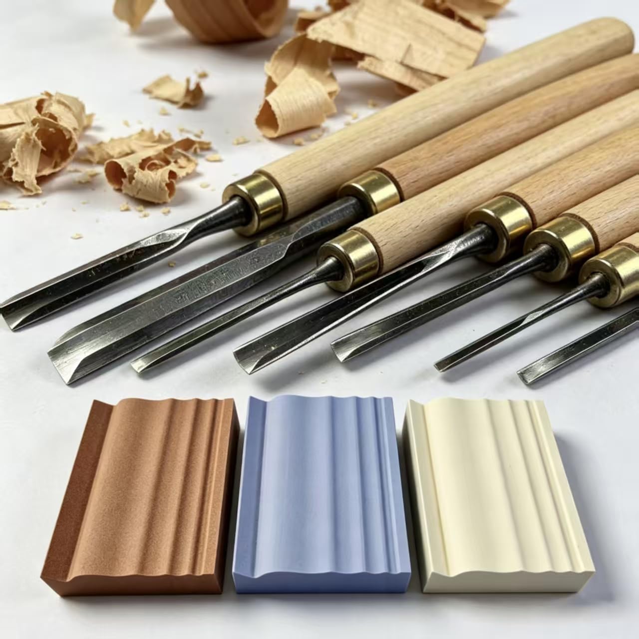 RYFCRRZ Sharpening Stones for Wood Carving Tools - Whetstones Wood Carvers Sharpener -Gouge Sharpening Stone 280 & 1000 & 3000 Grit