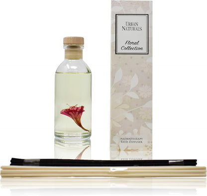 Urban Naturals Honeysuckle & Jasmine Reed Diffuser Oil Set - Long Lasting Air Freshener Made in USA