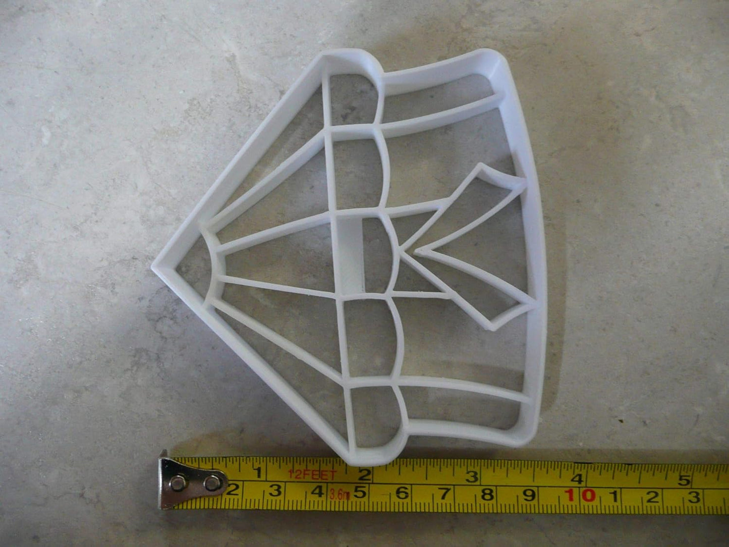 DETAILED CIRCUS TENT COOKIE CUTTER - White Plastic, Hand Wash Only, Made in USA