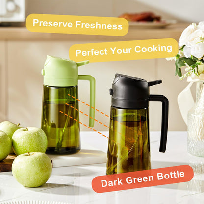 16oz/470ml 2 1 CXINYI - Olive Oil Dispenser for Kitchen with Stickers - in Olive Oil Sprayer for Cooking, Air Fryer