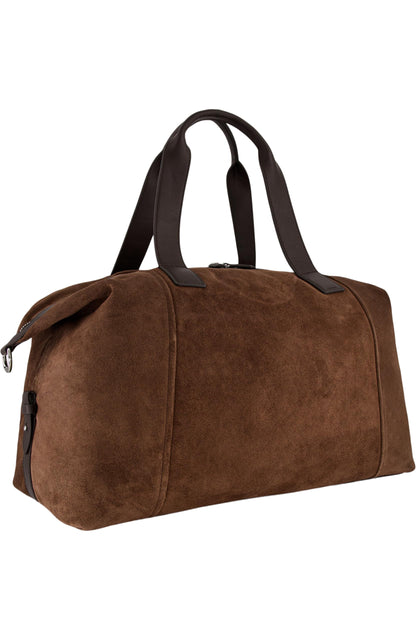 Vince Mens Suede Westmore Duffle Bag, Stylish & Versatile Accessory for Everyday & Travel