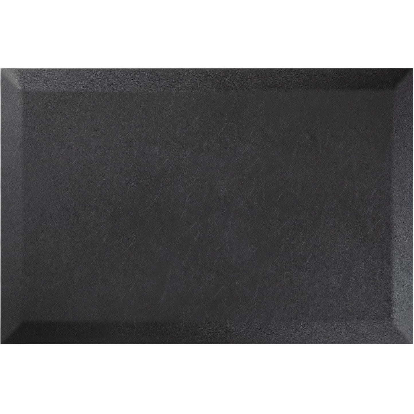 Deflecto Anti-Fatigue Mat, Standing Floor Mat, Rectangle, Beveled Edge, 18" x 24", Black (AFP1824)
