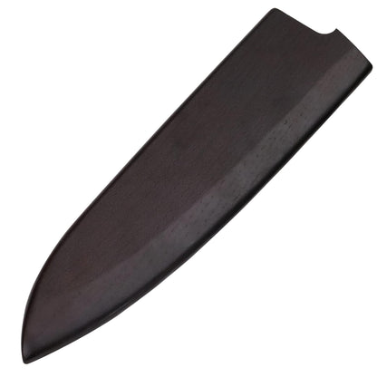 Knife Guard for 210mm/8 Inch Gyuto & Chef's Knife, Magnetic Wood Saya Sheath, Japanese Blade Case Protector Cover, Wear Resistant Classical Cutter Bag Sleeve for Kitchen, Camping Outdoor, Culinary