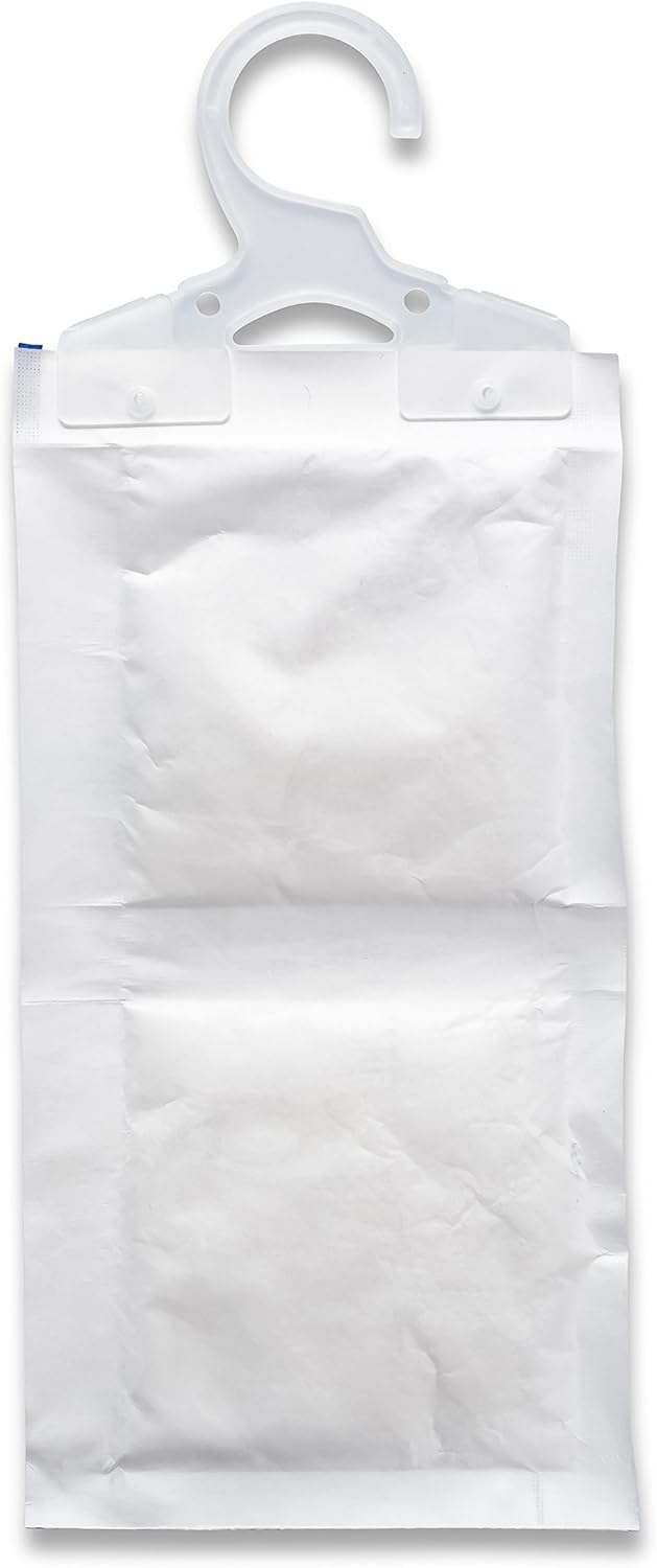 Camco 44286 Fragrance Free Hanging Dehumidifier - Convenient Hook Absorbs up to 3x Its Weight in Water, 2 Pack