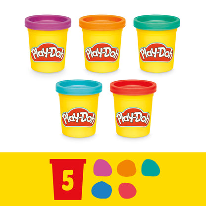 Play-Doh Fun Tub Set, 19 Accessories & Reusable Storage Container, Preschool Toys, Kids Arts & Crafts, Back to School Gifts, Ages 3+ (Amazon Exclusive)