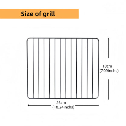 Clivia Electric Vertical BBQ Smoker 10L,Smoker Grill 30-110℃/800W,Heavy Duty Square BBQ Grill Multi-Function Cabinet for Outdoor Cooking or Kitchen and Party，Black