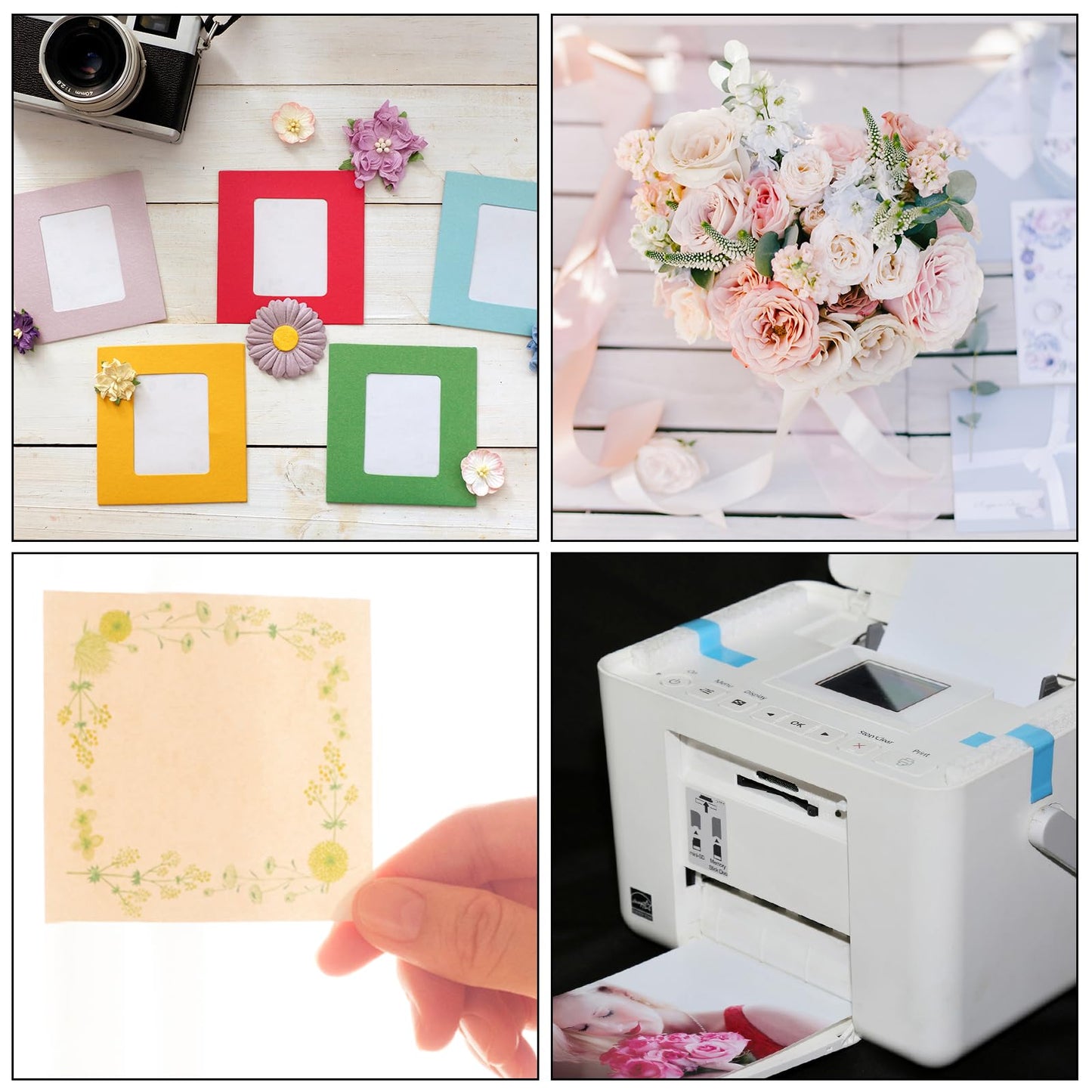 PATIKIL 100 Sheets Vellum Paper 5x7, Translucent, 100GSM for Invitations Printing, Blue