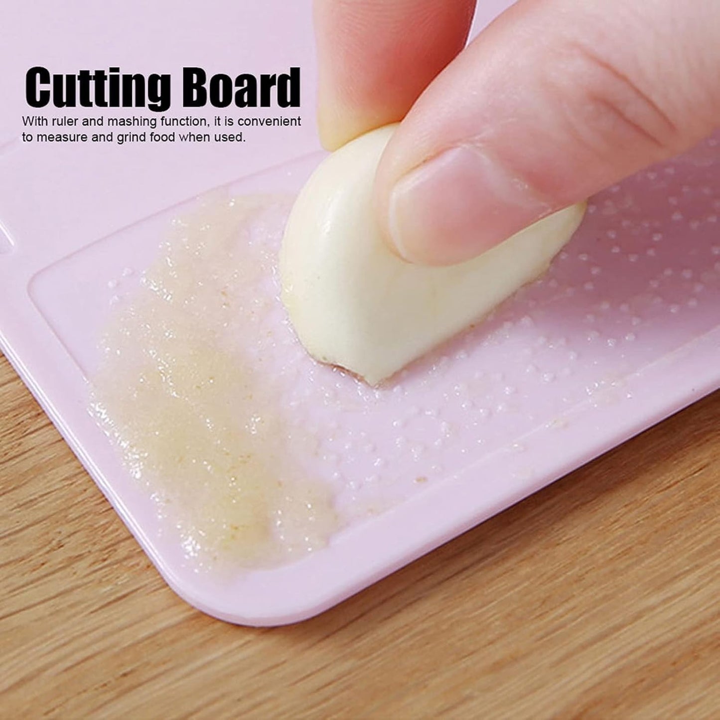 Small Cutting Board, Folding Plastic Cutting Board with Juice Grooves, Mini Pink Fruit Cutting Board