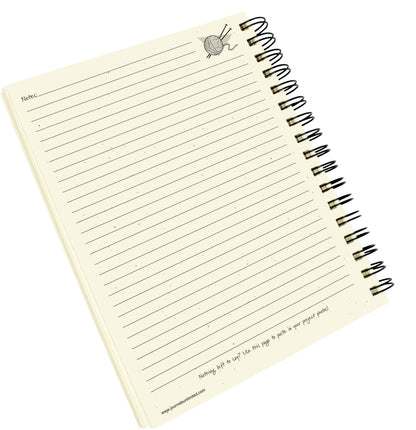 Write it Down series by Journals Unlimited, Guided Journal, Yarn It!, Knitting & Crochet Journal, Full-size 7.5"x 9", Kraft Hard Cover, Made in USA