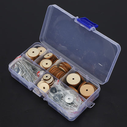 50 Set Doll Joints Cotter Pin Skeleton Movable Engage Bolt for Teddy Bear Making Supplies - Wood