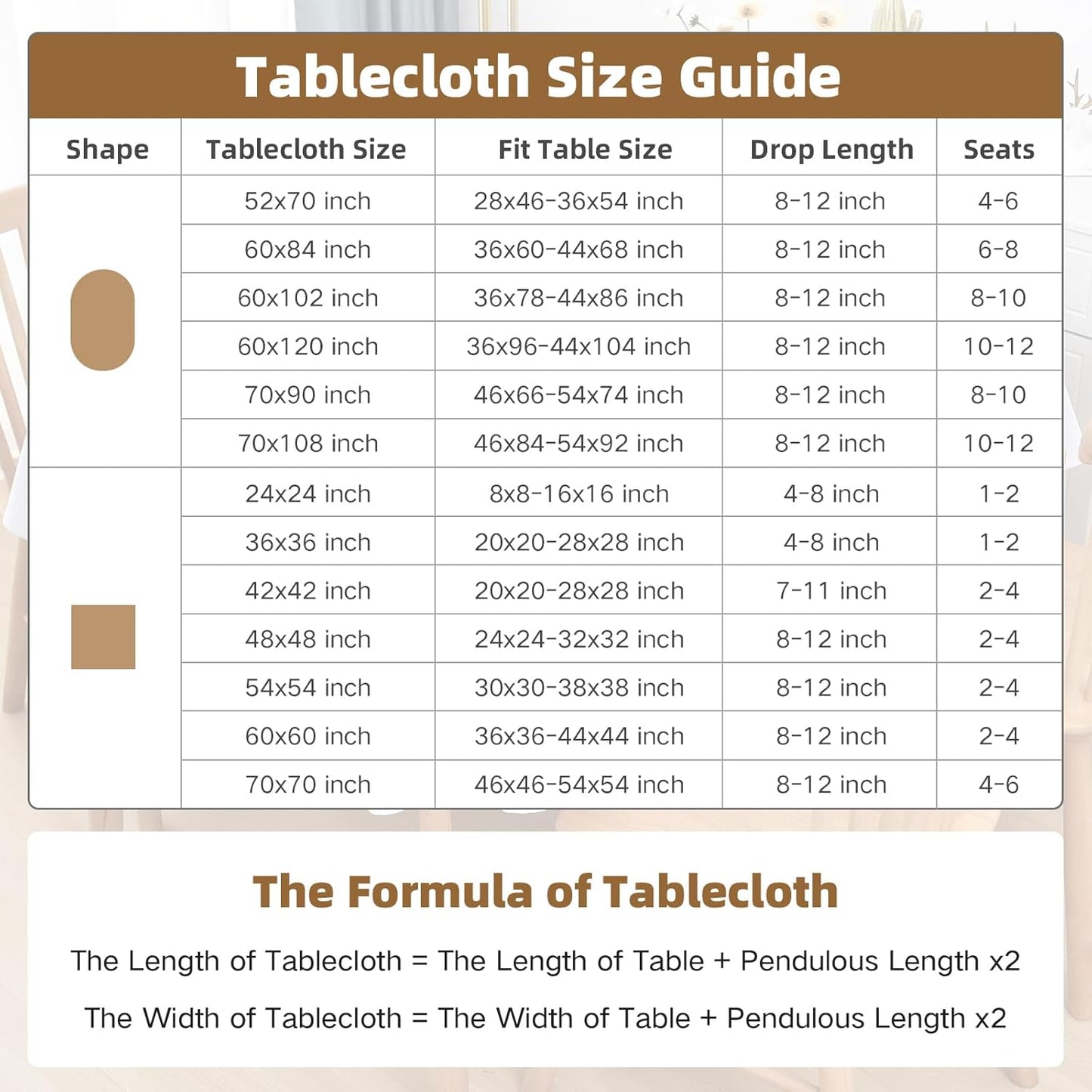 24x24 Inch Small Square Tablecloth Washable Polyester Side Table Cloth Solid Grey Heavy Duty End Table Cover for Dining