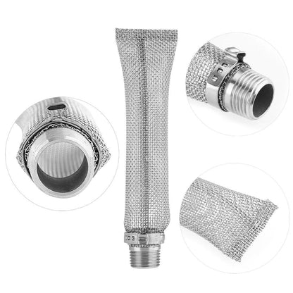 Fdit 304 Grade Stainless Steel Mesh Filter, 12inch/6inch Beer Brew Hop Strainer Tool for Mash Tun 1/2"(6inch)