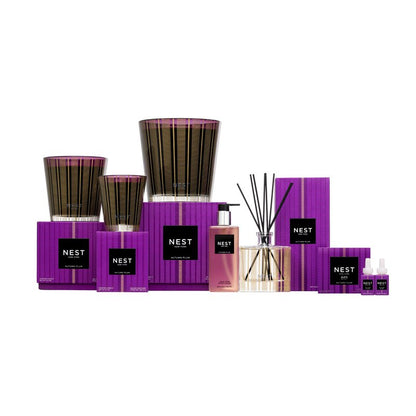 NEST New York Scented Classic Candle, Autumn Plum - 8.1 oz - Up to 60-Hour Burn Time - Reusable Glass Vessel