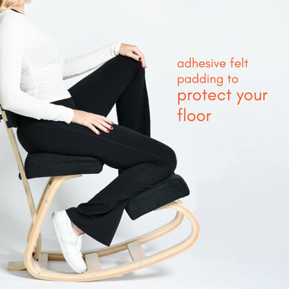 Sleekform East Austin Kneeling Chair, Posture Support Comfortable Ergonomic Kneeling Chair, Natural Back Pain Relief, Best for Posture