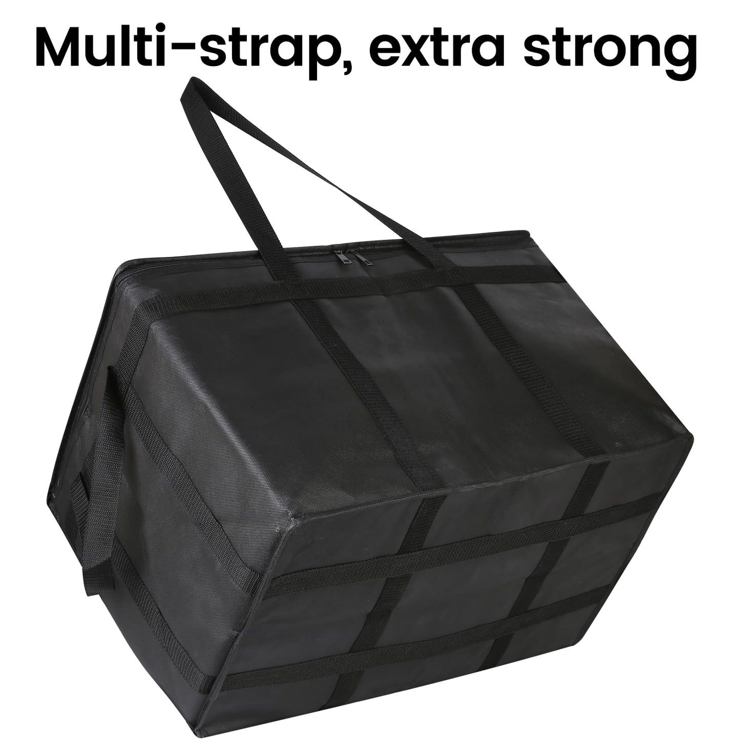 Bodaon 10-Pack Insulated Food Delivery Bag, XXXL Catering/Pizza Cooler Bags, Rideshare Delivery Bag, Thermal Cold/Hot Styrofoam Carrier for Travel/Shopping/Car, Warmer/Frozen