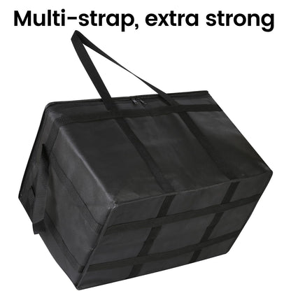 Bodaon 10-Pack Insulated Food Delivery Bag, XXXL Catering/Pizza Cooler Bags, Rideshare Delivery Bag, Thermal Cold/Hot Styrofoam Carrier for Travel/Shopping/Car, Warmer/Frozen