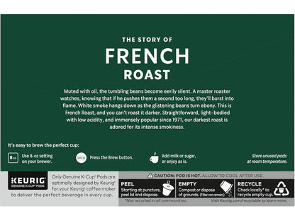 Starbucks Coffee K-Cup Pods - French Roast Dark Roast | 100% Arabica Coffee, 30 Pods Total
