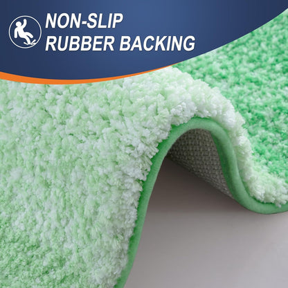OLANLY Bathroom Rugs - Extra Soft Microfiber Mat | Quick-Dry, Machine Washable, 30x20, Green