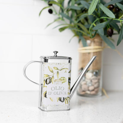 16 Fox Run Stainless Steel Olive Oil Dispenser With No Drip Spout, Ounces