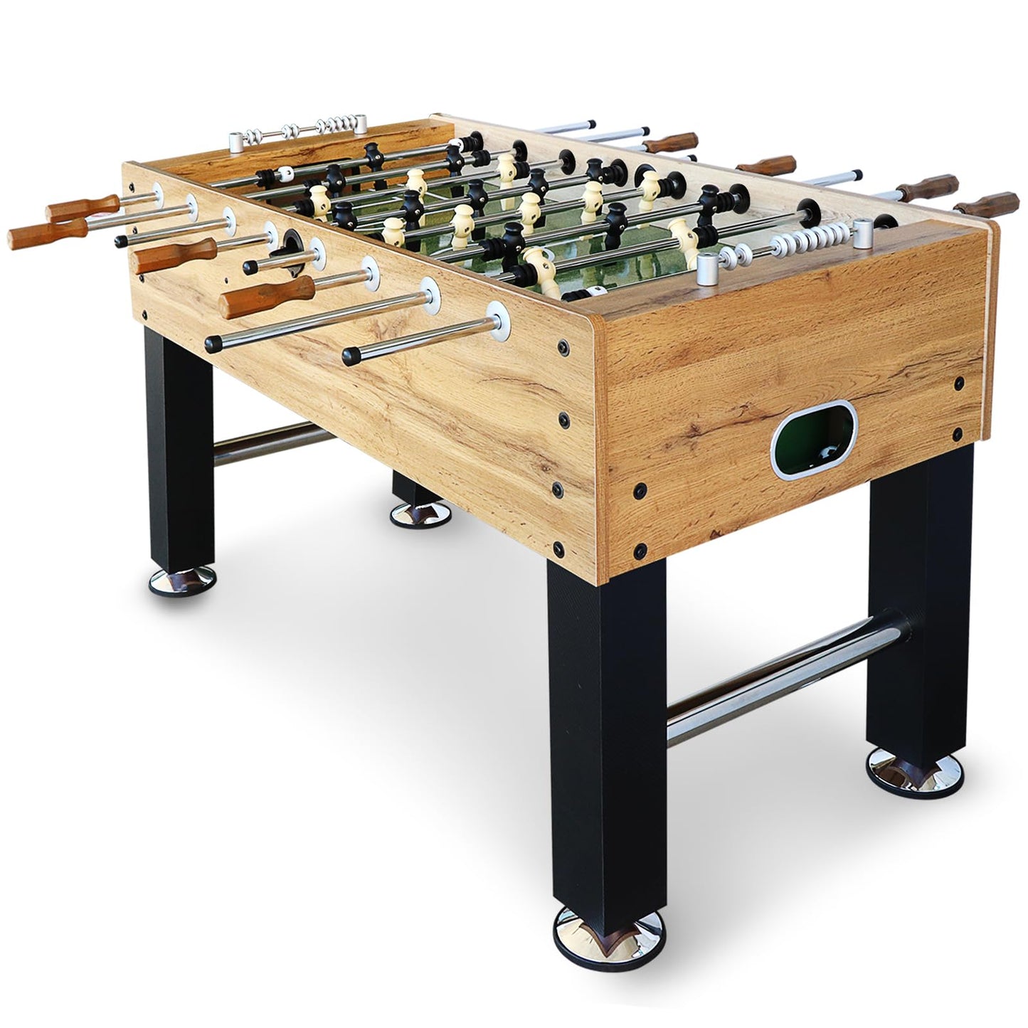 Seydrey 55" Competition Sized Foosball Table, Arcade Table Soccer for Home with Leg Levelers & Heavy-Duty Legs