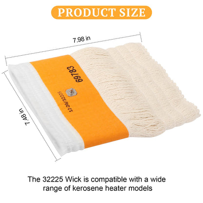 32225 Kerosene Heater Replacement Wick, Cotton & Fiberglass Heating Wick