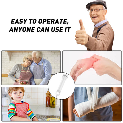 Banyaa Jar Opener Bottle Opener for Seniors with Arthritis, Multi Retractable Magnetic Can Opener, Jar Grippers for Opening Jars, Kitchen Gadgets for Weak Hands and Senior Arthritis (White)