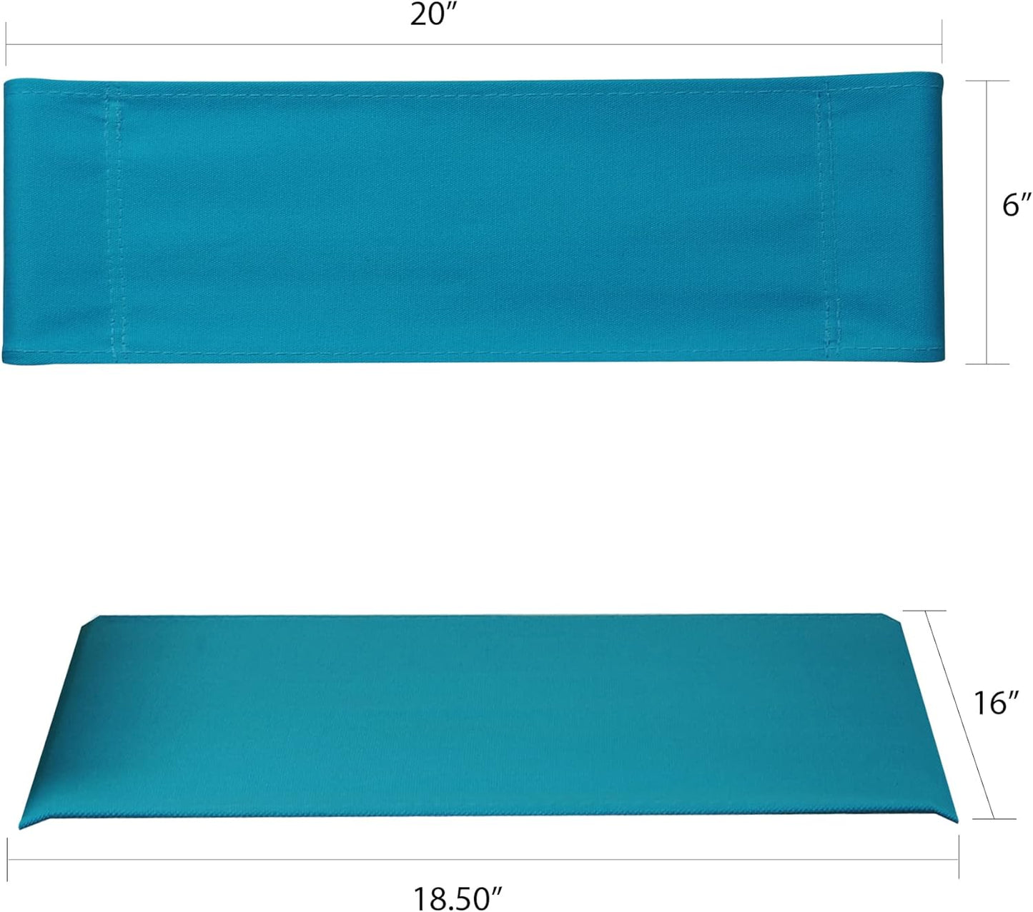 Casual Home Director Chair Canvas, 18.5"W x 16"D, Turquoise