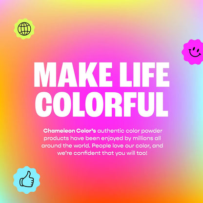 1 lb Chameleon Colors Blue Gender Reveal Powder - Blackout Kit - Two Bags - Vibrant Blue Color - Powder for Baby Boy